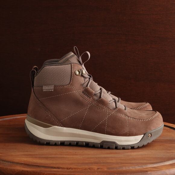 Oboz Hiking Boots WMS SZ 7 Brown Cedar Mid Leather Ankle Waterproof Outdoor NWOB - Picture 1 of 14